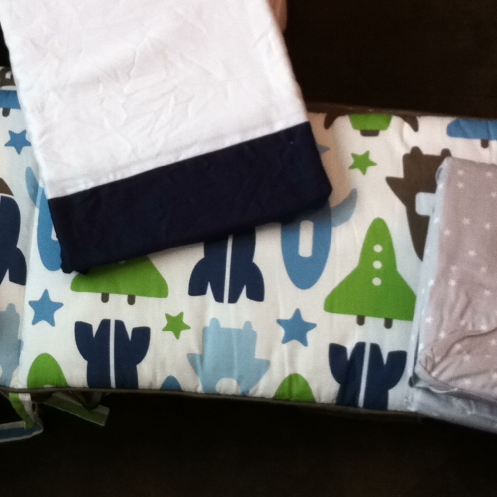 Crib Nursery Bedding and Curtains